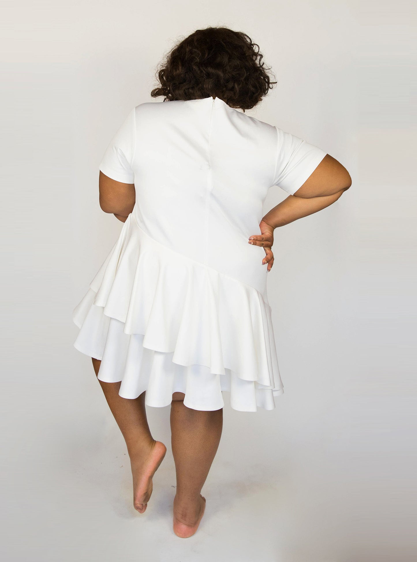 Ivory Topsy Turvy Dress