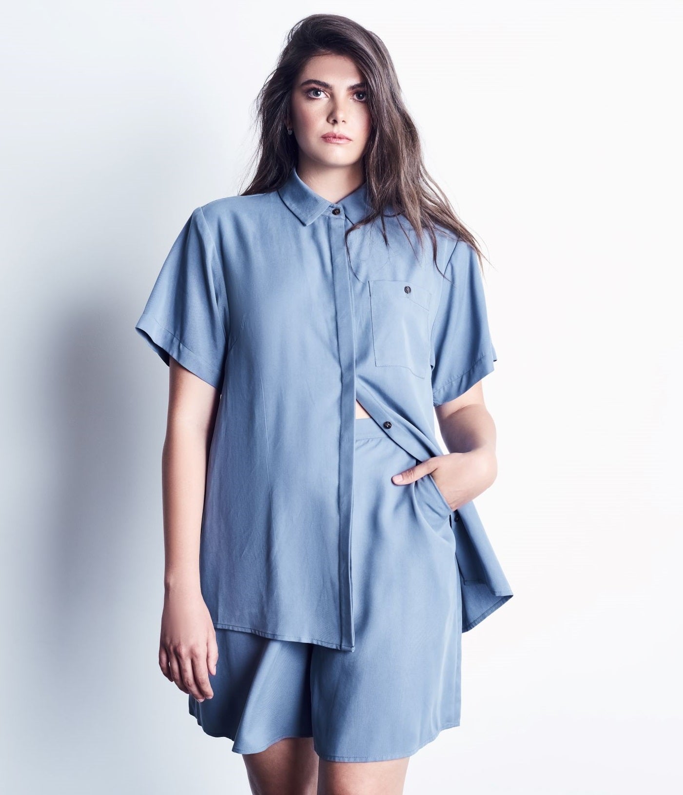 Tencel Button-Up Shirt